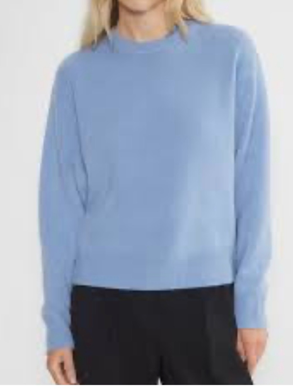 Aritzia cashmere.soft Light Blue Women's Crewneck Sweater